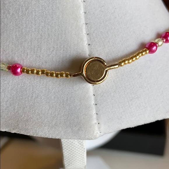 HANDMADE Pink Beaded Statement Necklace - Picture 4 of 4